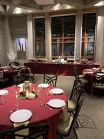 Holiday Dinner Setup, photo by Denver Botanic Gardens