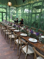 Farm Table Setup, photo by Denver Botanic Gardens